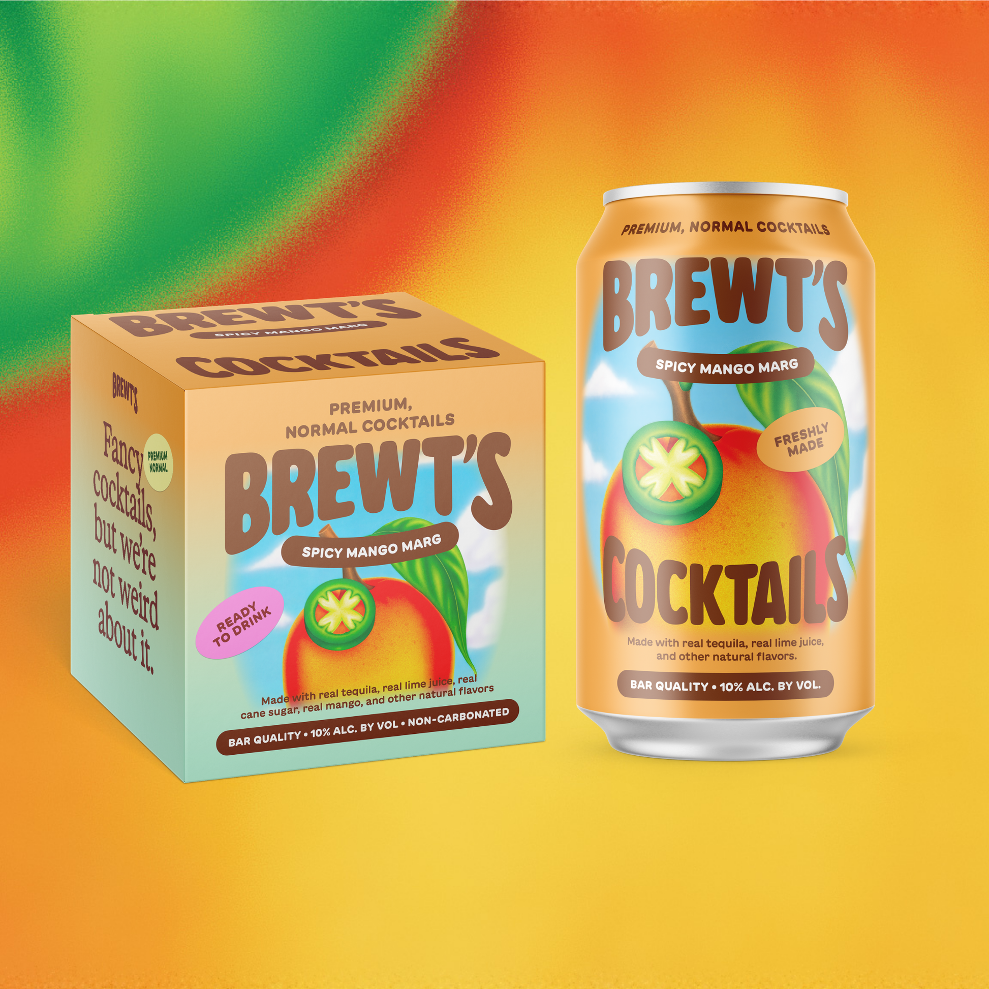 Brewt's Spicy Mango Margarita 4 Pack