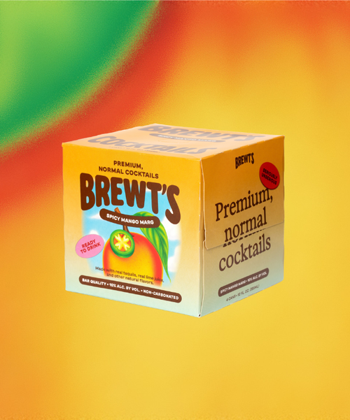Brewt's Spicy Mango Margarita 4 Pack