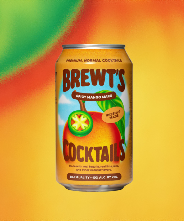 Brewt's Spicy Mango Margarita 4 Pack